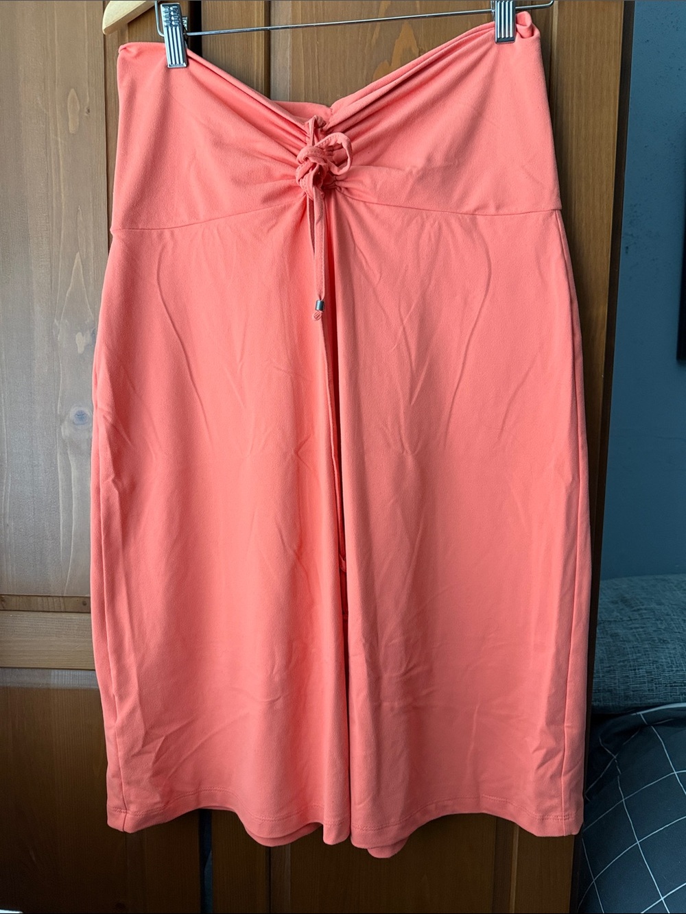 Eddie Bauer Travex Convertible A-Line Coral Strapless dress / Midi Skirt (Size M
